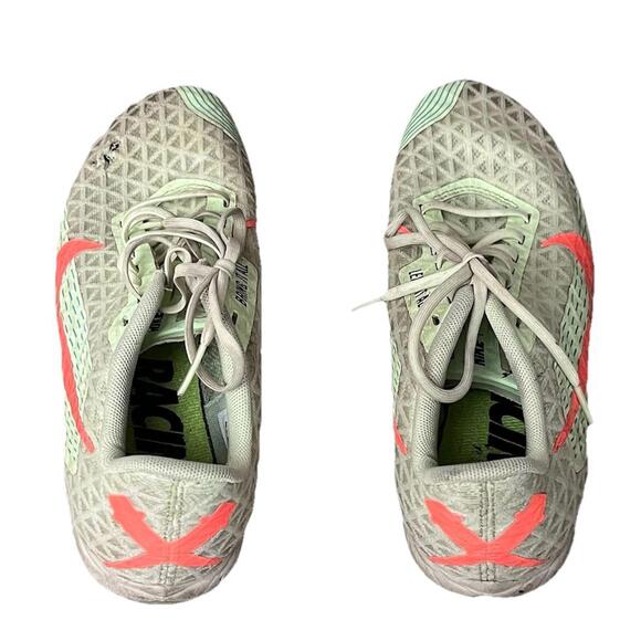 Nike Zoom Rival Waffle 5 Women’s 7.5 Green Coral Track Running Spikes Sneakers - Picture 6 of 9